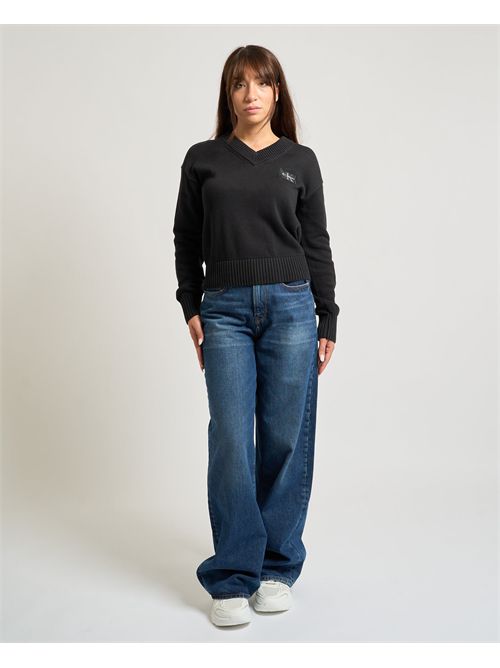 Jeans wide leg Calvin Klein donna CALVIN KLEIN | LV147B933GVSM